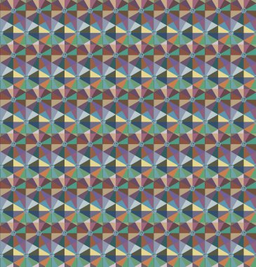 Geometrik şekilli kusursuz desen çizimi