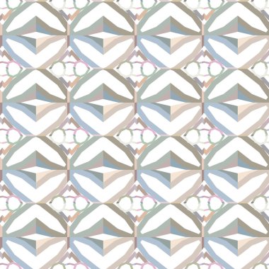 Geometrik şekilli kusursuz desen vektör çizimi