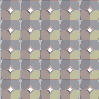 Geometrik şekilli kusursuz desen vektör çizimi