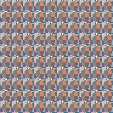 Geometrik şekilli kusursuz desen vektör çizimi