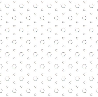 Geometrik şekilli kusursuz desen vektör çizimi