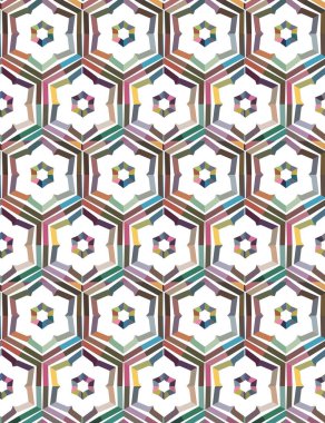 Geometrik şekilli kusursuz desen çizimi