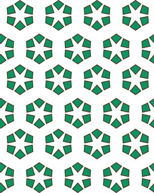 Geometrik şekilli kusursuz desen çizimi