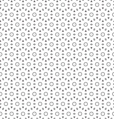 Geometrik şekilli kusursuz desen çizimi