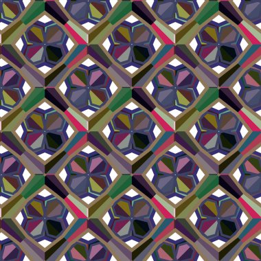 Geometrik şekilli kusursuz desen çizimi