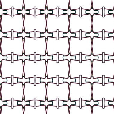 Geometrik şekilli kusursuz desen çizimi
