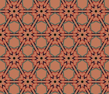 Geometrik şekilli kusursuz desen çizimi