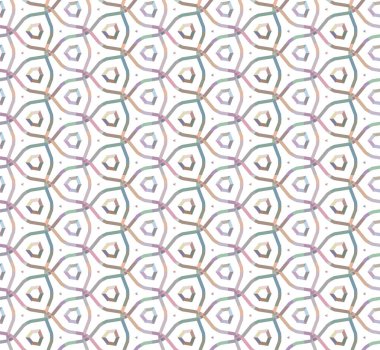 Geometrik şekilli kusursuz desen çizimi