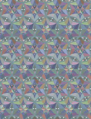 Geometrik şekilli kusursuz desen çizimi