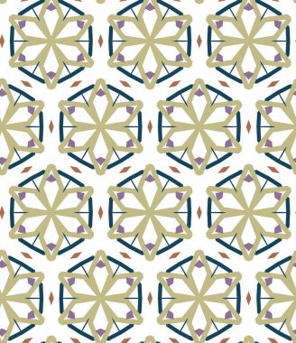 Geometrik şekilli kusursuz desen çizimi