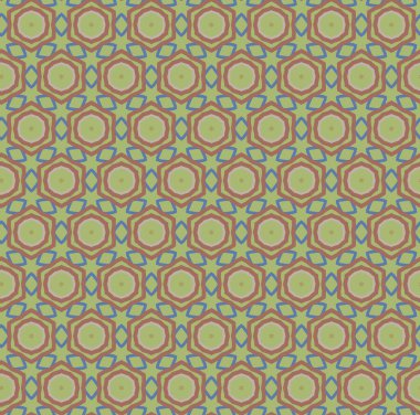 Geometrik şekilli kusursuz desen çizimi