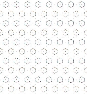 Geometrik şekilli kusursuz desen çizimi