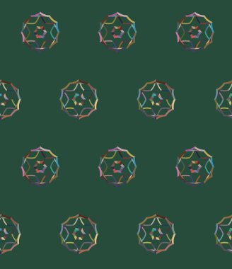 Geometrik şekilli kusursuz desen çizimi