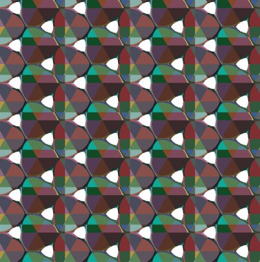 Geometrik şekilli kusursuz desen çizimi