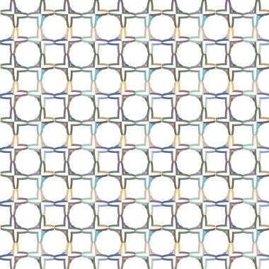 Geometrik şekilli kusursuz desen çizimi