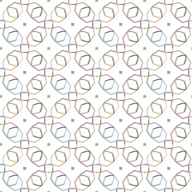 Geometrik şekilli kusursuz desen çizimi