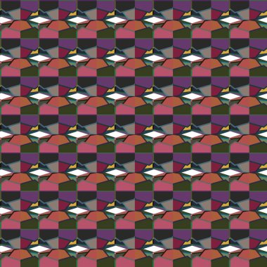 Geometrik şekilli kusursuz desen çizimi