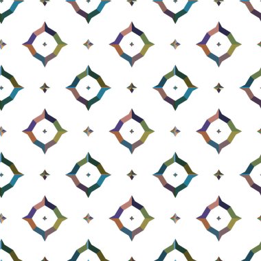 Geometrik şekilli kusursuz desen çizimi