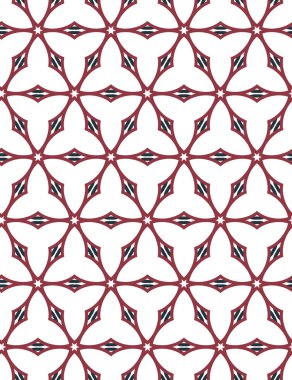 Geometrik şekilli kusursuz desen çizimi