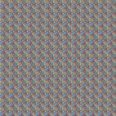 Geometrik şekilli kusursuz desen çizimi