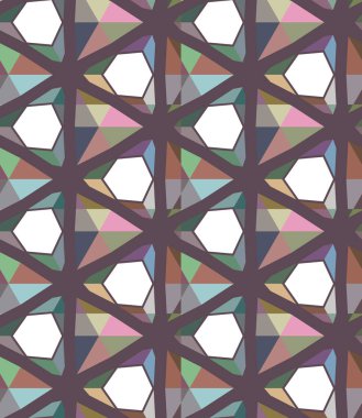 Geometrik şekilli kusursuz desen çizimi