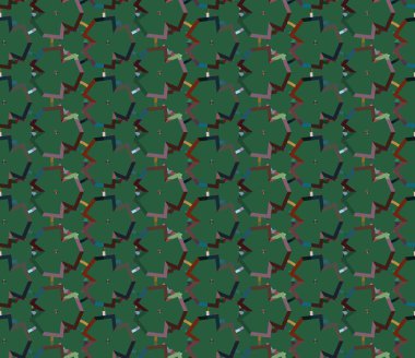 Geometrik şekilli kusursuz desen çizimi