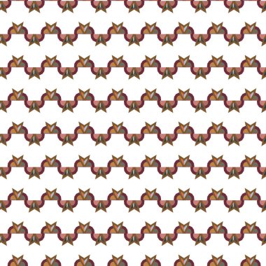 Geometrik şekilli kusursuz desen çizimi