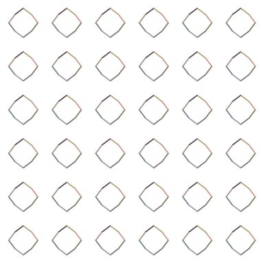 Geometrik şekilli kusursuz desen çizimi