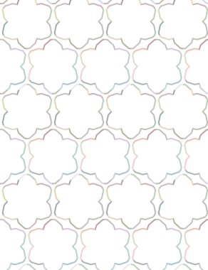 Geometrik şekilli kusursuz desen çizimi