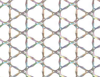 Geometrik şekilli kusursuz desen çizimi