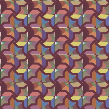 Geometrik şekilli kusursuz desen çizimi