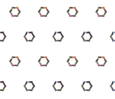 Geometrik şekilli kusursuz desen çizimi