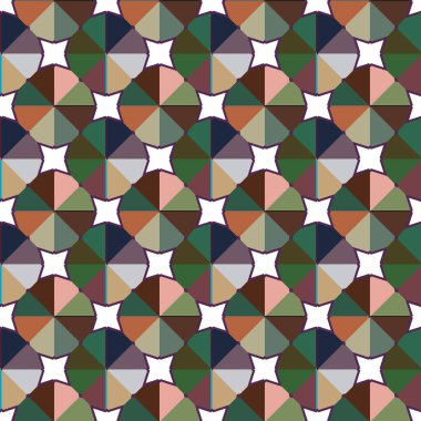 Geometrik şekilli kusursuz desen çizimi