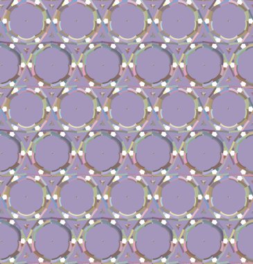 Geometrik şekilli kusursuz desen çizimi