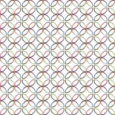 Geometrik şekilli kusursuz desen çizimi