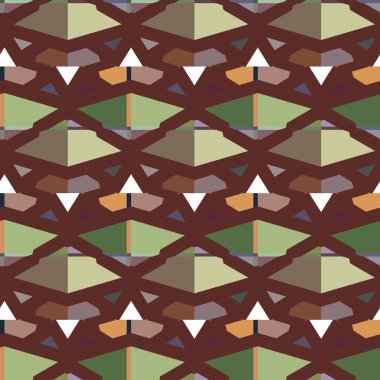 Geometrik şekilli kusursuz desen çizimi