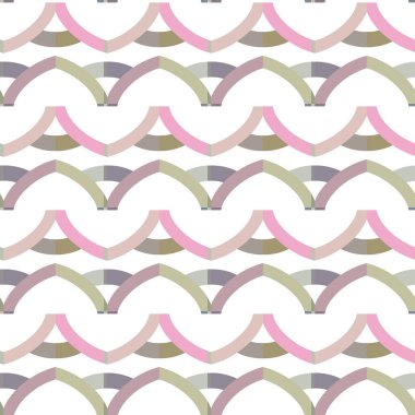 Geometrik şekilli kusursuz desen çizimi