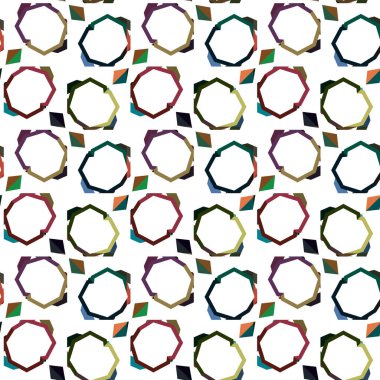 Geometrik şekilli kusursuz desen çizimi