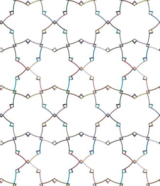 Geometrik şekilli kusursuz desen çizimi