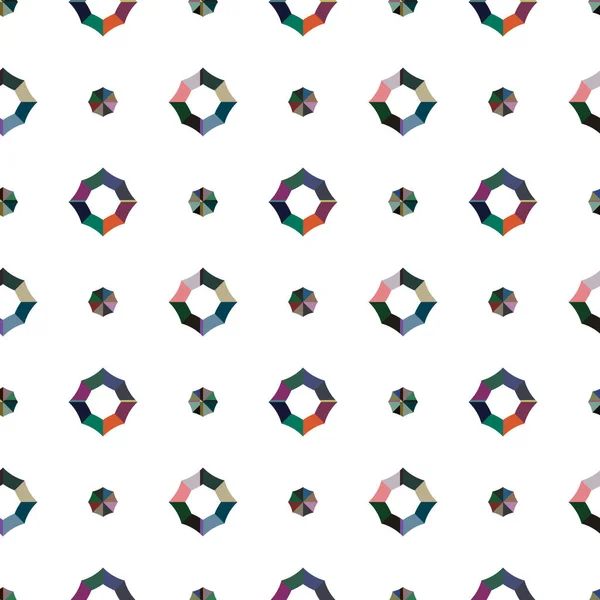 Motif Sans Couture Avec Illustration Formes Géométriques — Image vectorielle