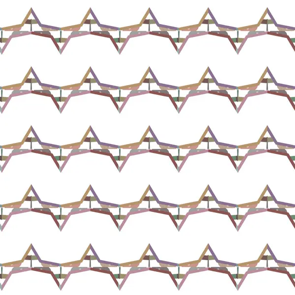 Modello Senza Cuciture Con Forme Geometriche Illustrazione — Vettoriale Stock