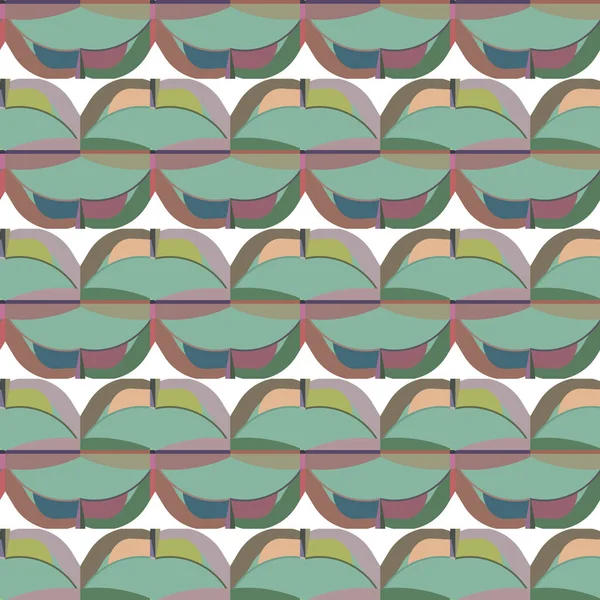 Patrón Sin Costura Con Formas Geométricas Ilustración — Archivo Imágenes Vectoriales