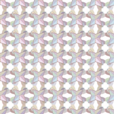 Geometrik şekilli kusursuz desen vektör çizimi