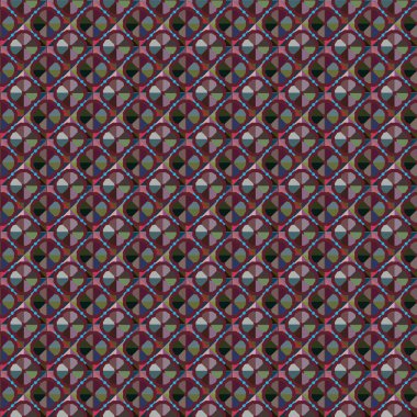 Geometrik şekilli kusursuz desen vektör çizimi