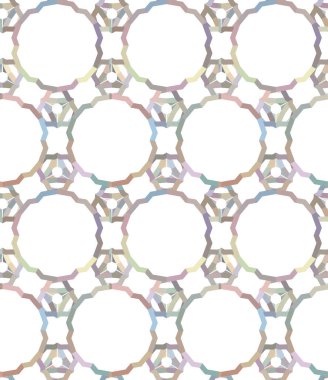 Geometrik şekilli kusursuz desen vektör çizimi