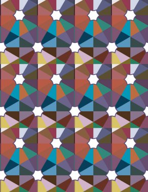 soyut kaleydoskop kumaş dikişsiz arkaplan, vektör illüstrasyonu 