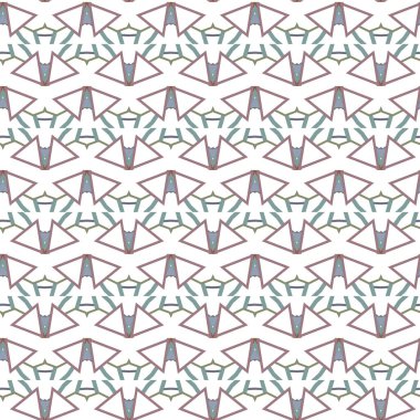 Geometrik şekilli kusursuz desen vektör çizimi