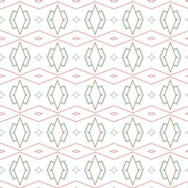 Geometrik şekilli kusursuz desen vektör çizimi