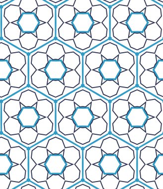 Geometrik şekilli kusursuz desen vektör çizimi