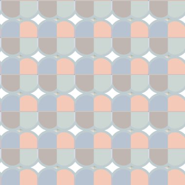 Geometrik şekilli kusursuz desen vektör çizimi